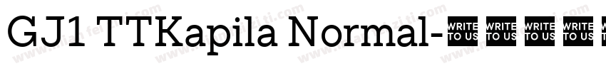 GJ1 TTKapila Normal字体转换